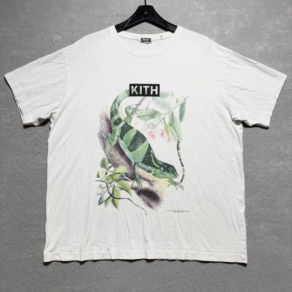 Kith X AMNH Natural history Museum Iguana shirt Men’s XL in White